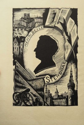 Виноградов А.К. Потерянная перчатка (Стендаль в Москве) / Гравюры на дереве Л. Хижинского. Л., 1931.